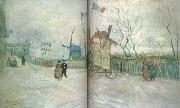 Street Seene in Montmartre:Le Moulin a Poivre (nn04) Vincent Van Gogh